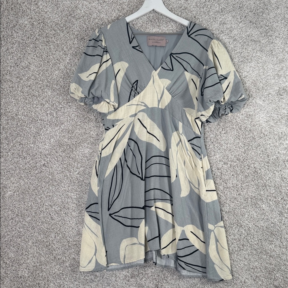 White Closet Elements‎ Baby blue sundress with pockets XL